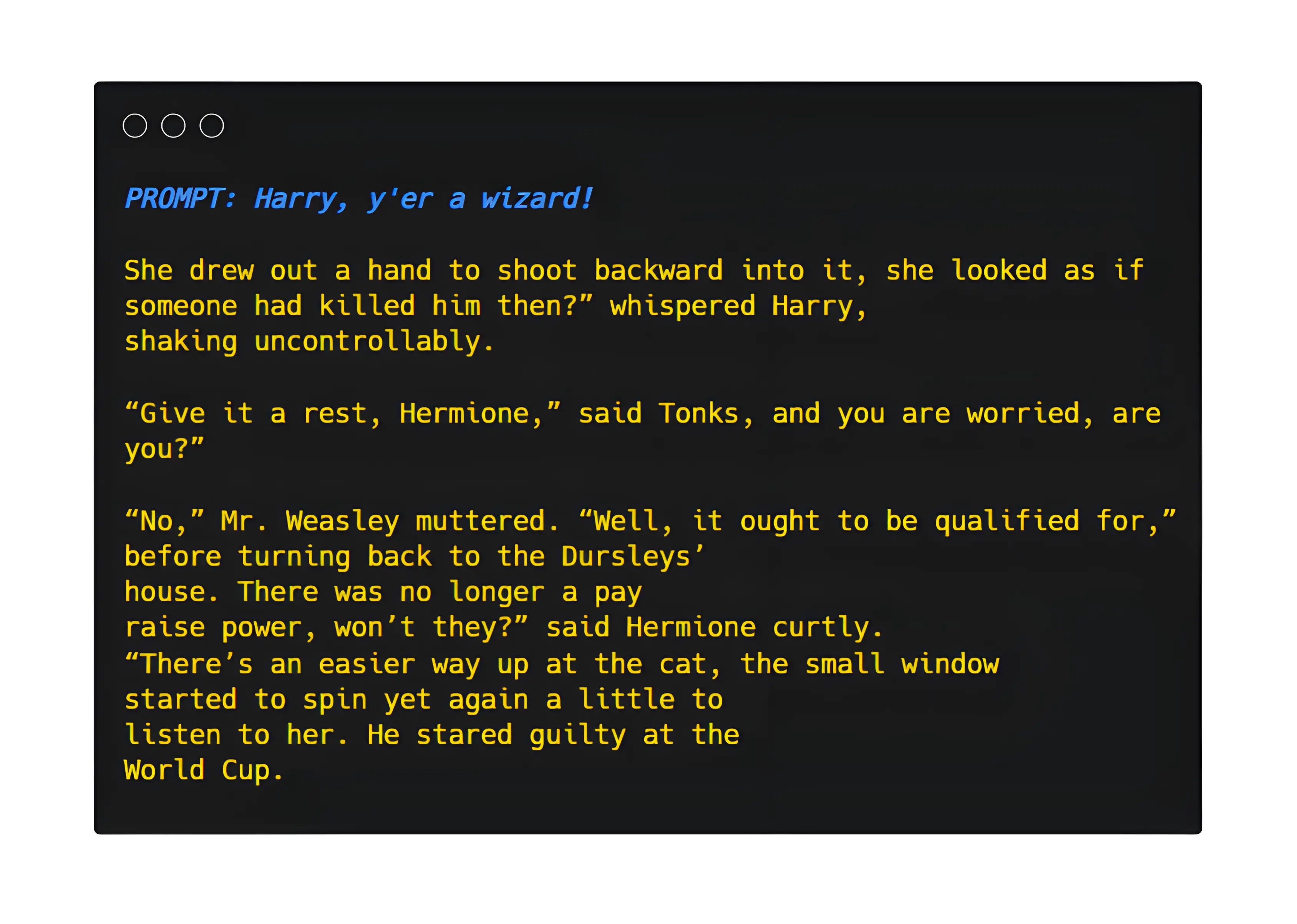 Wizardry Books Text-Generation